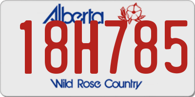 AB license plate 18H785