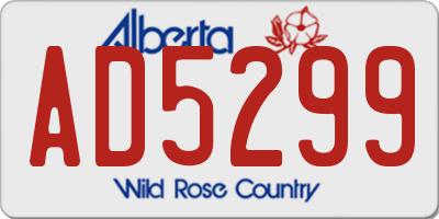 AB license plate AD5299