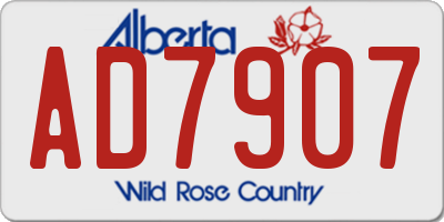 AB license plate AD7907