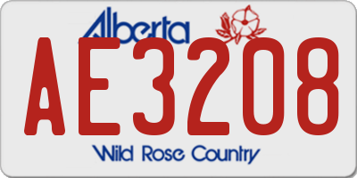 AB license plate AE3208