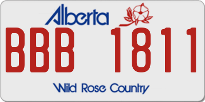 AB license plate BBB1811