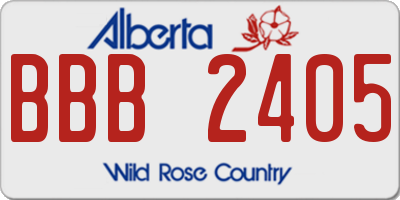 AB license plate BBB2405