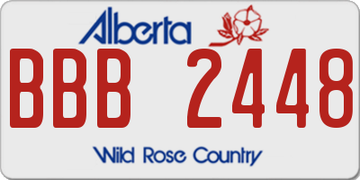 AB license plate BBB2448