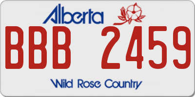 AB license plate BBB2459