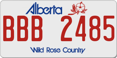 AB license plate BBB2485