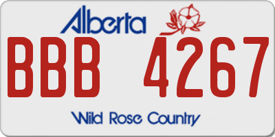 AB license plate BBB4267