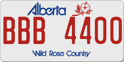AB license plate BBB4400