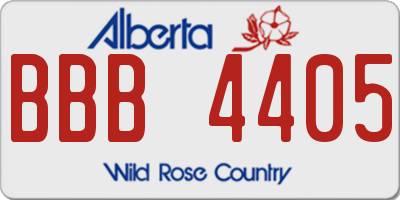 AB license plate BBB4405
