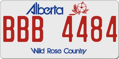AB license plate BBB4484