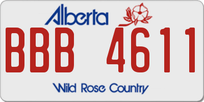 AB license plate BBB4611
