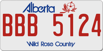 AB license plate BBB5124