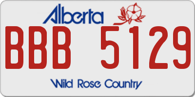 AB license plate BBB5129