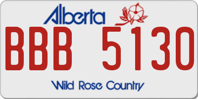 AB license plate BBB5130