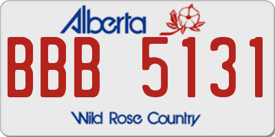 AB license plate BBB5131