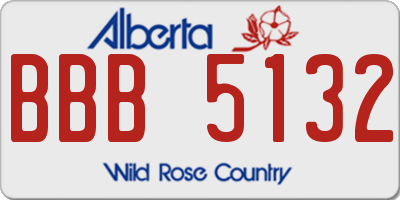AB license plate BBB5132
