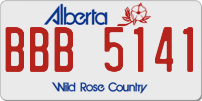 AB license plate BBB5141