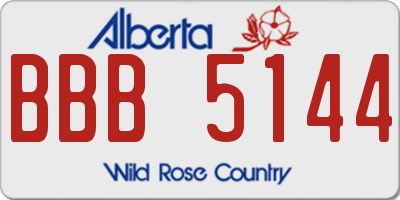 AB license plate BBB5144