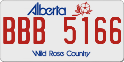 AB license plate BBB5166