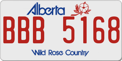 AB license plate BBB5168