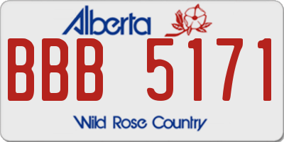 AB license plate BBB5171