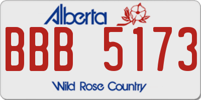 AB license plate BBB5173