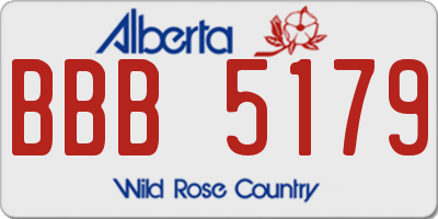 AB license plate BBB5179