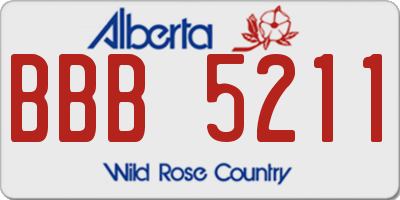 AB license plate BBB5211