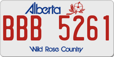 AB license plate BBB5261