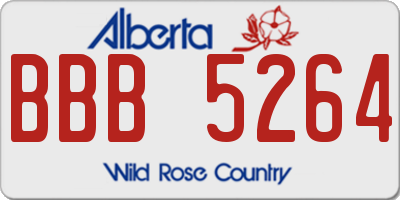 AB license plate BBB5264