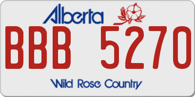 AB license plate BBB5270