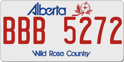 AB license plate BBB5272