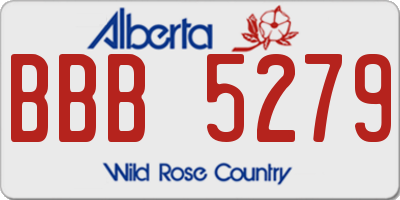 AB license plate BBB5279