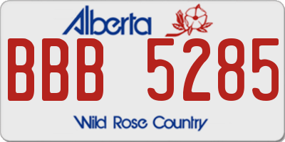 AB license plate BBB5285