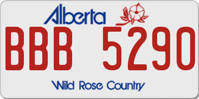 AB license plate BBB5290