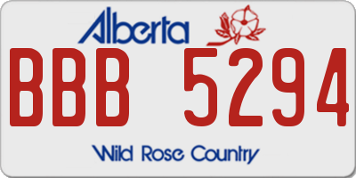 AB license plate BBB5294