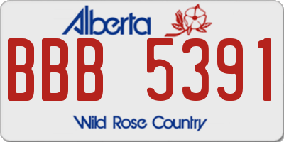 AB license plate BBB5391