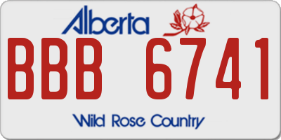 AB license plate BBB6741