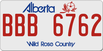 AB license plate BBB6762