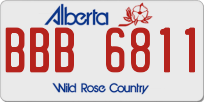 AB license plate BBB6811