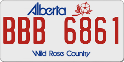 AB license plate BBB6861