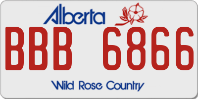 AB license plate BBB6866