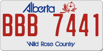 AB license plate BBB7441