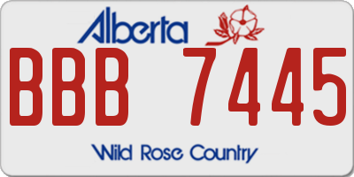AB license plate BBB7445