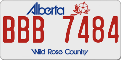 AB license plate BBB7484