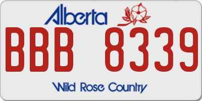 AB license plate BBB8339