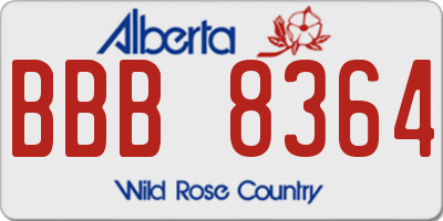 AB license plate BBB8364