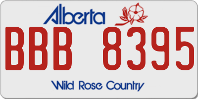 AB license plate BBB8395