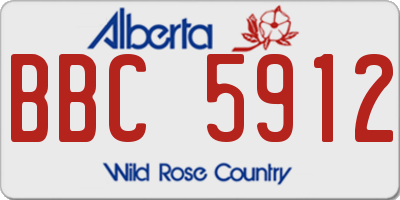 AB license plate BBC5912