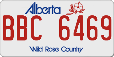 AB license plate BBC6469