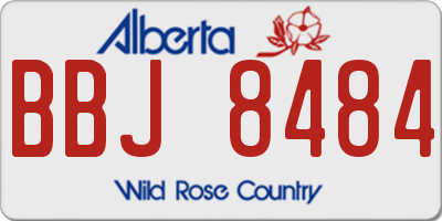 AB license plate BBJ8484